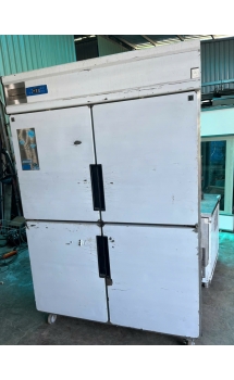 Tủ đông đứng quạt gió 4 cánh inox 1100L